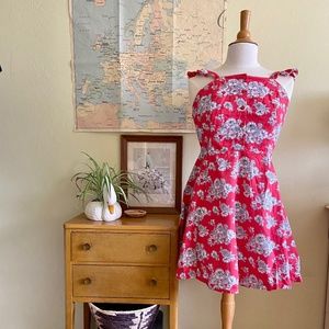 ASOS Floral Red Mini Dress